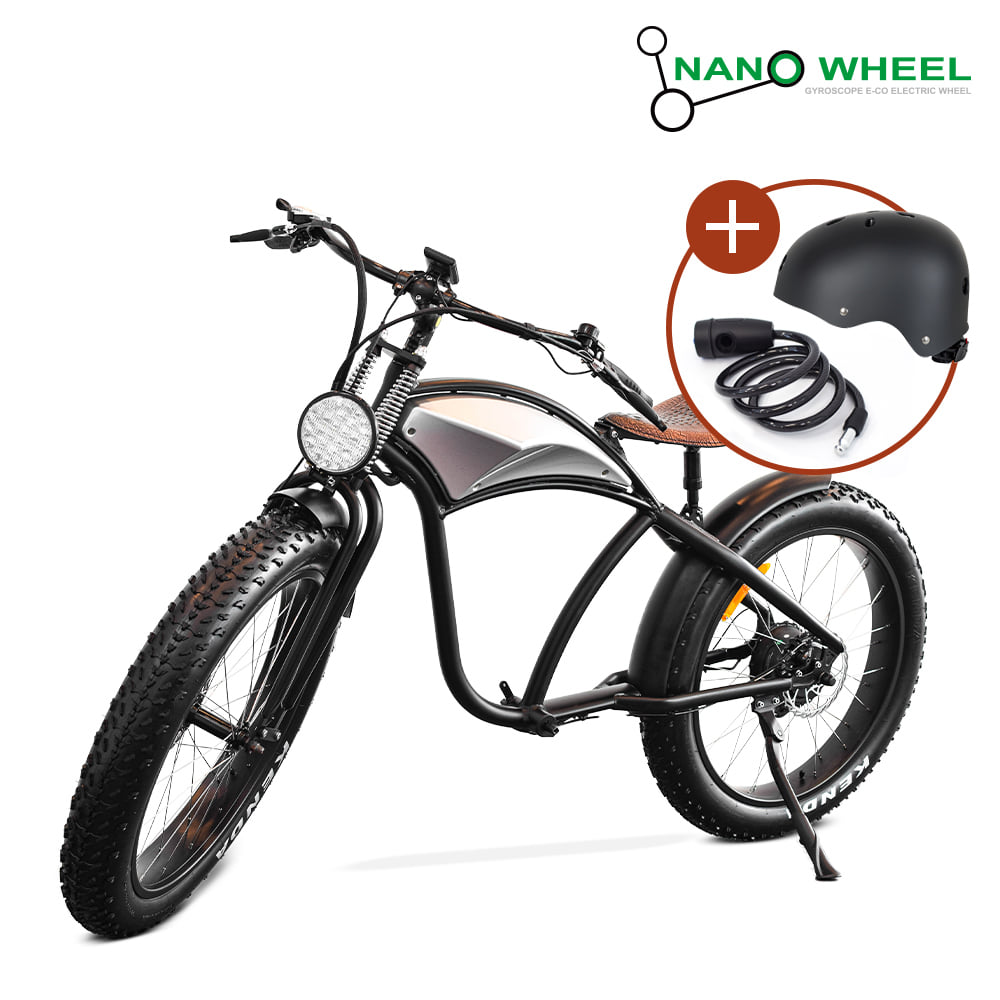 [나노휠] 신상품 전기 전동스쿠터 레트로 자전거 자토바이 맥스 MAX 26
